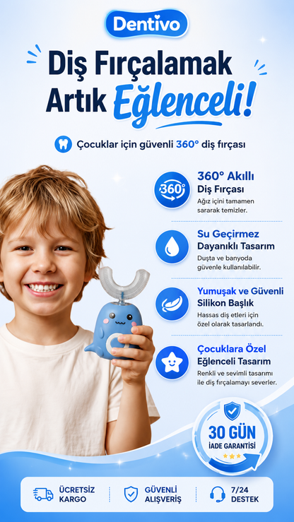 Dentivo 360° Akıllı Çocuk Diş Fırçası
